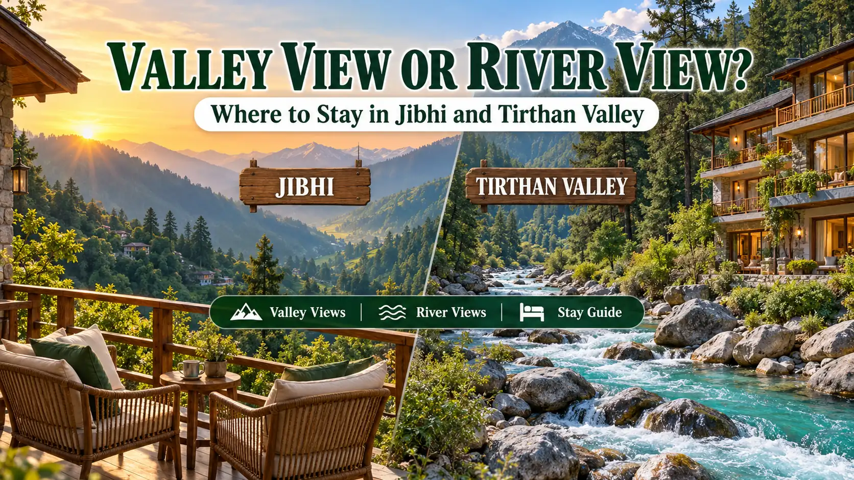 Valley View in Jibhi or a River View Stay in Tirthan Valley: Where to Stay