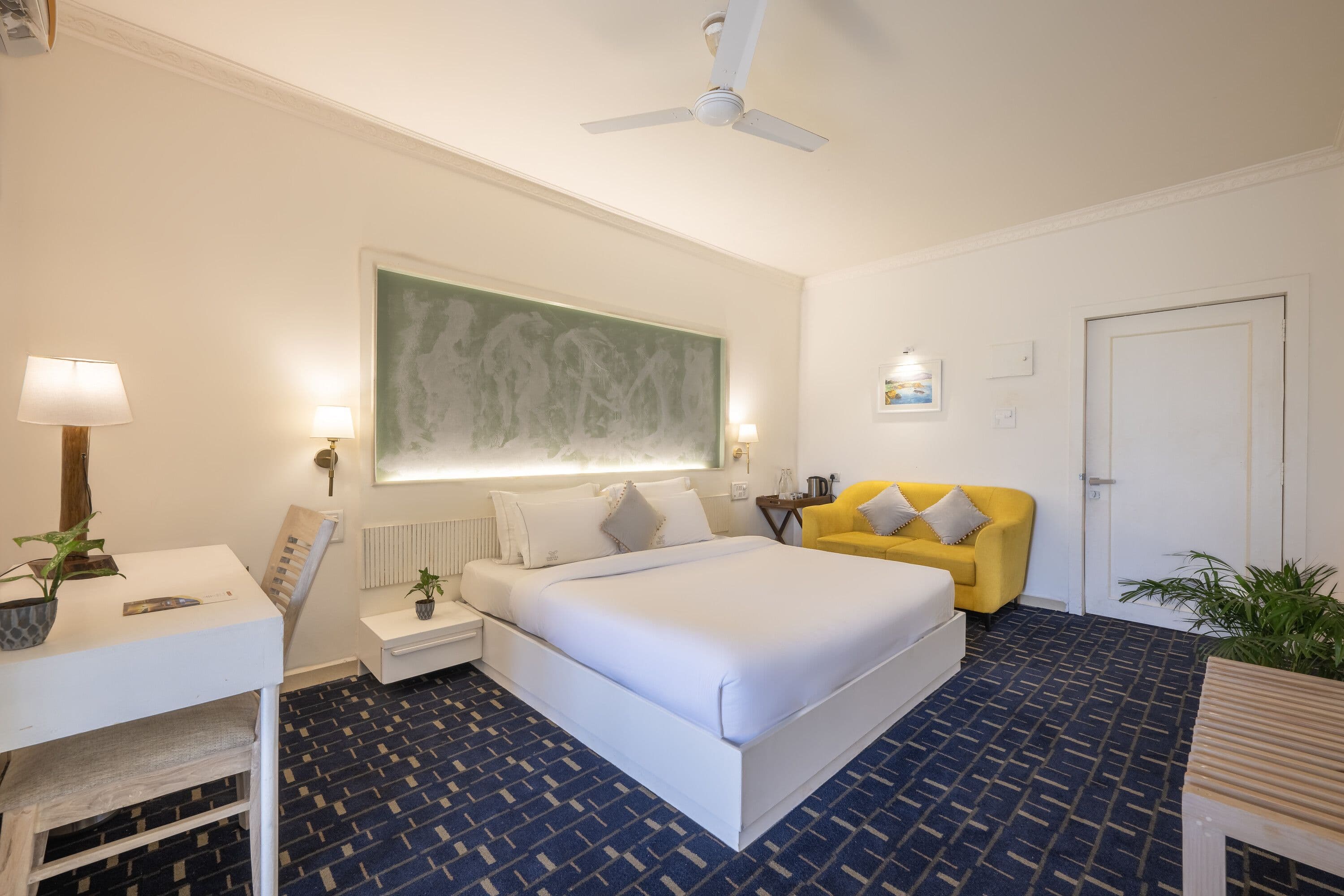 Explore Morjim Beach: Premier Standard Room, Ultimate Comfort