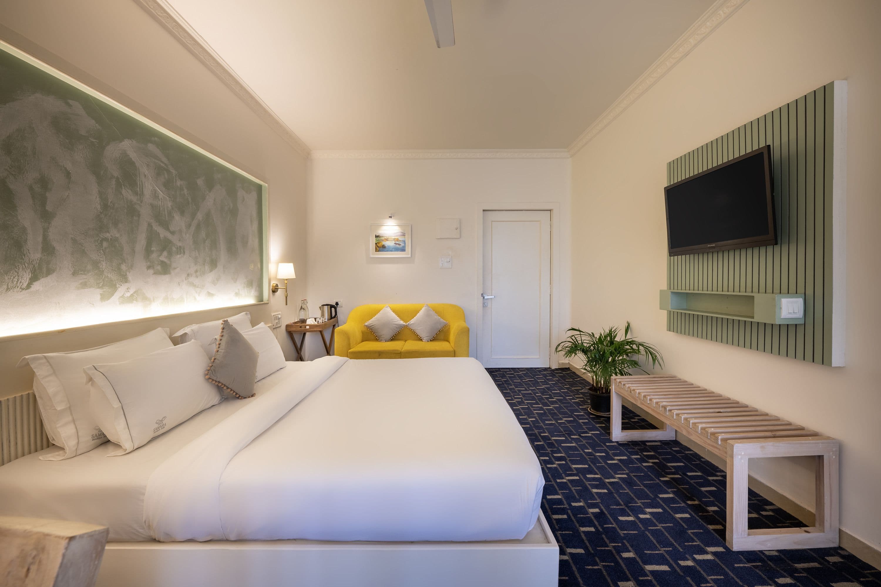 Explore Morjim Beach: Premier Standard Room, Ultimate Comfort