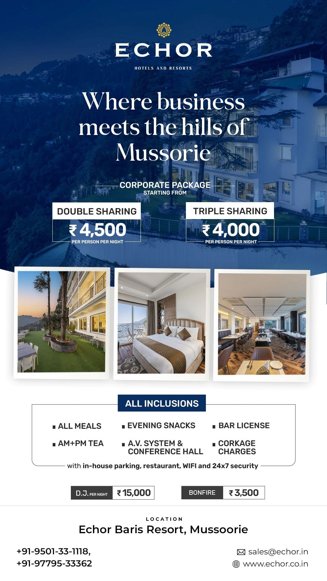 Echor Baris Resorts, Mussoorie