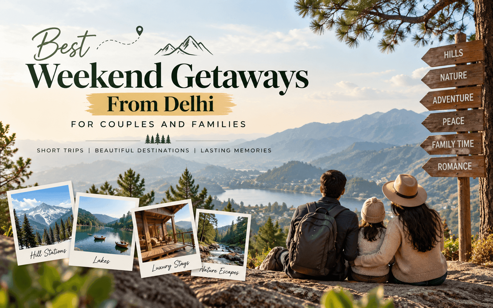 Best Weekend Getaways From Delhi for Couples and Families
