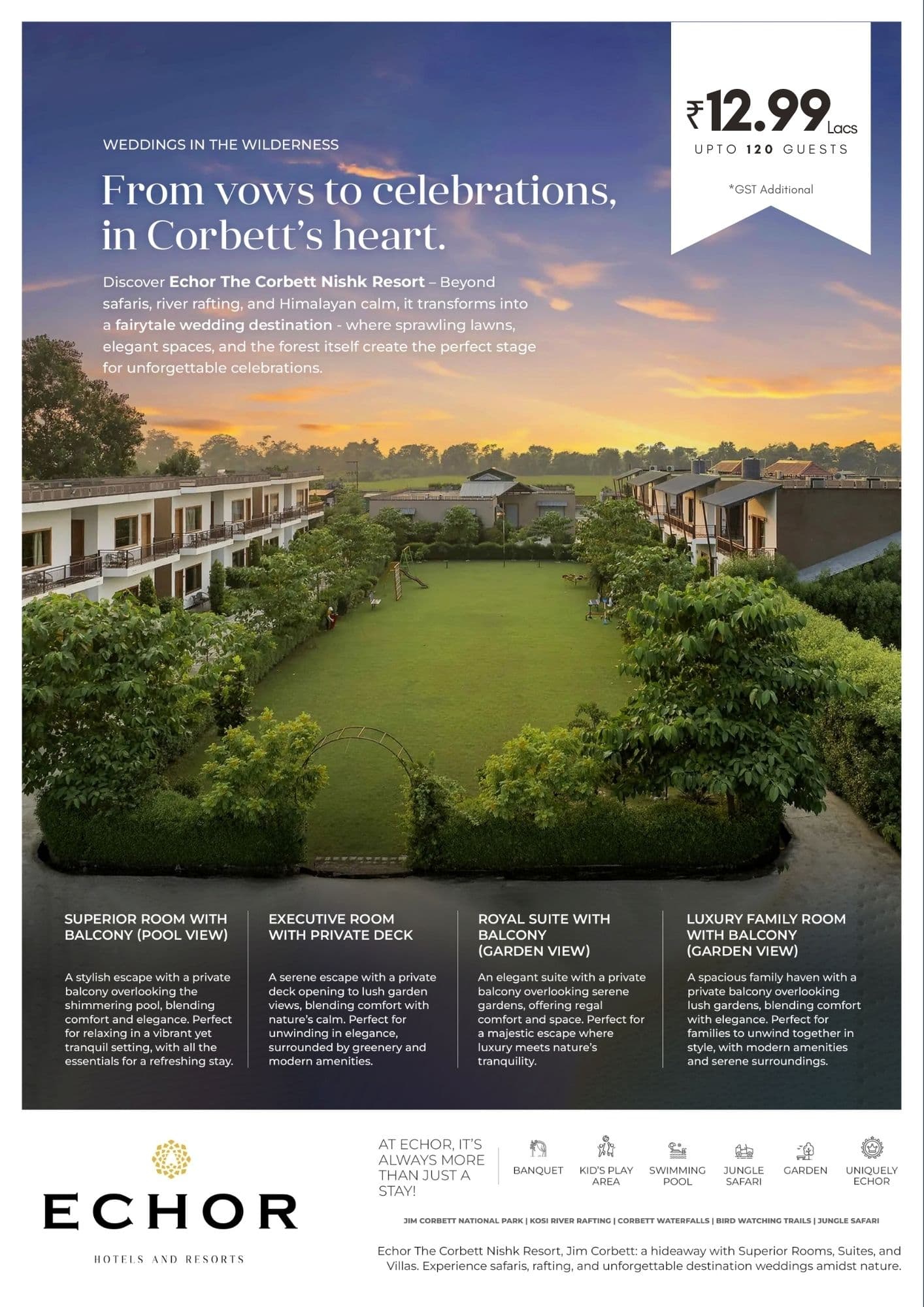 Echor The Corbett Nishk Resort, Jim Corbett